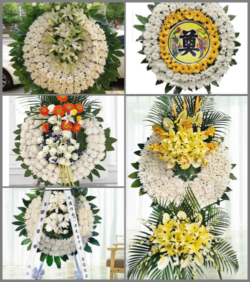 山东济宁汶上县南旺镇南旺二村花圈速递